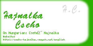 hajnalka cseho business card